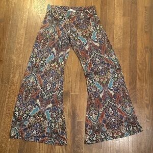Veronica M Colorful Paisley Print Pants